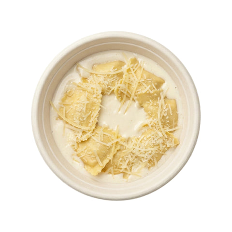 La Fonda UAE Chicken Cold Cut and Cheese Ravioli, pack of 7, handmade halal ravioli