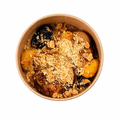 La Fonda UAE Mqali Chicken with Orange and Dried Fruits, halal Moroccan chicken rolls