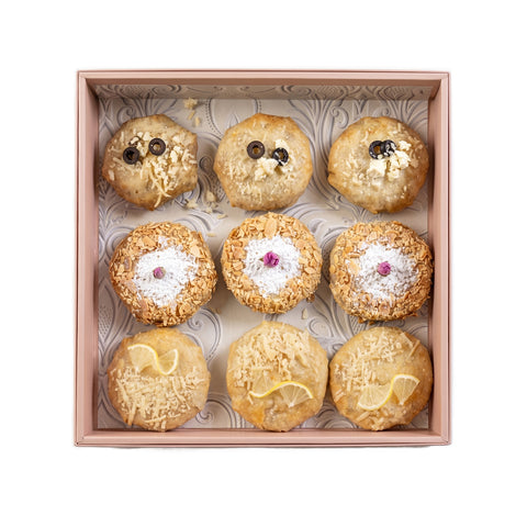 La Fonda UAE Variety Pastilla Platter, 9 pieces, assorted Moroccan halal pastilla box